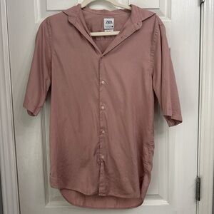 Zara Men's Small Pink Shirt